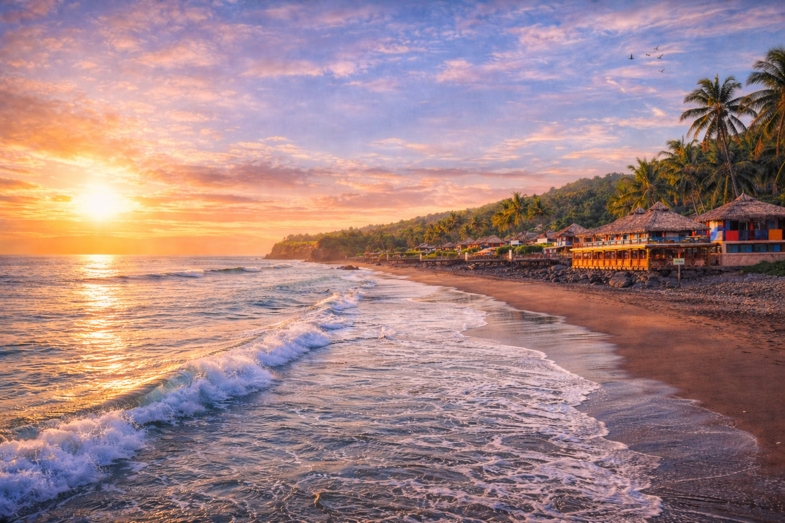 El Salvador coastline and beach